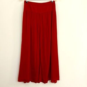 Banana Republic Maxi Skirt in Red